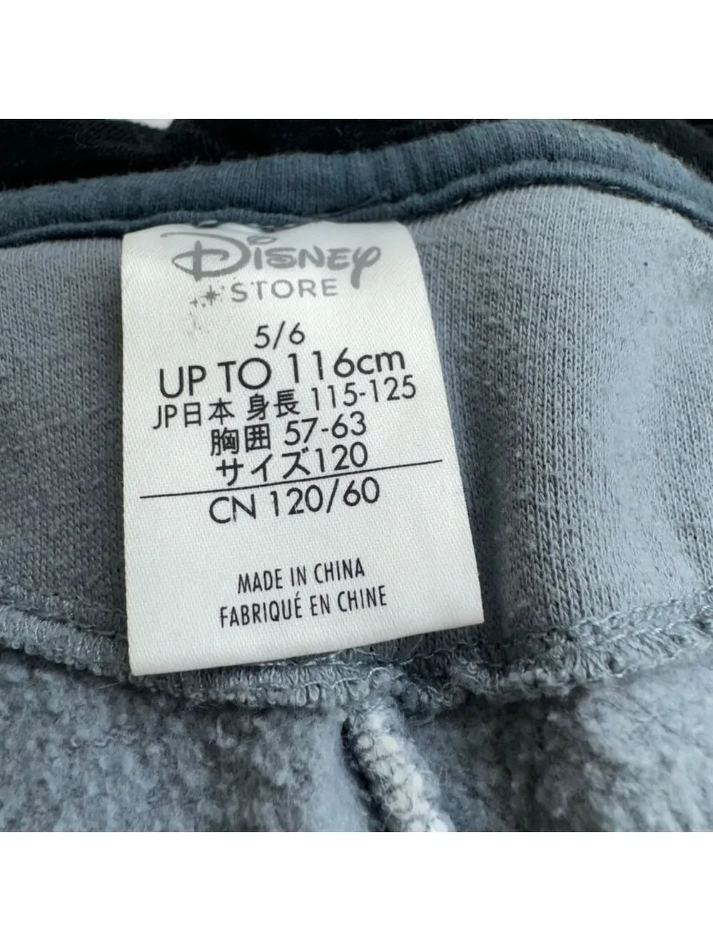Boys' Disney Hoodie Sweatshirt Gray 5/6